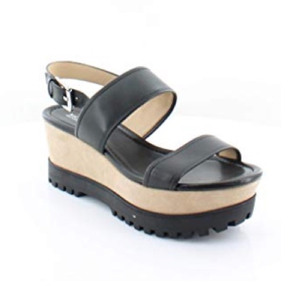 Michael Kors Shoes - MICHAEL KORS Platform Gillian Wedge (Black)